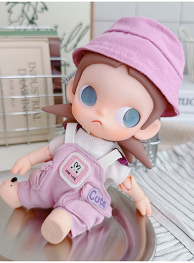 酷酷嘎子姐zsiga1/8娃衣紫色帽子裤子套装可爱卡通玩偶换装娃衣