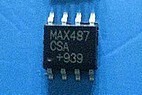 贴片 MAX487CSA 总线收发器 RS485/422 SOP-8