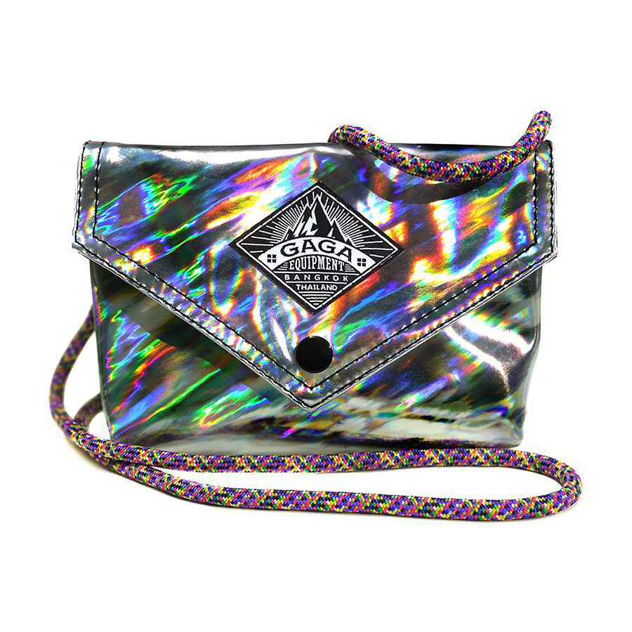 泰国潮牌gaga包mini bag单斜挎包迷幻镭射百搭随身包炸街蹦迪包
