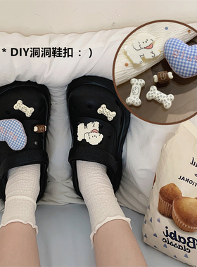 细细条少女心百搭爱小狗diy鞋扣