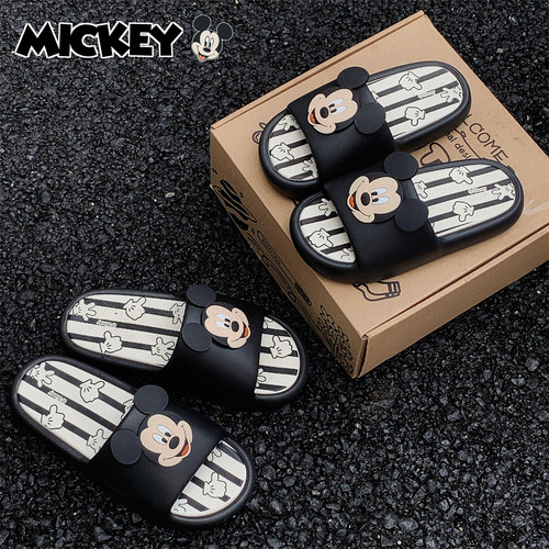 细细条eva软底防臭正版米奇拖鞋