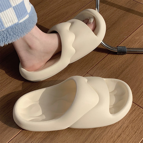 细细条eva厚底防滑室内凉拖鞋
