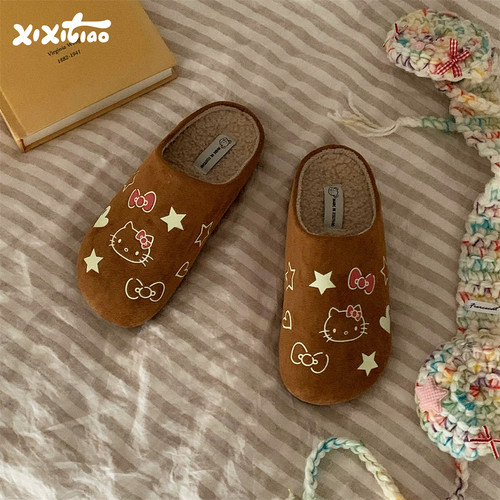 细细条网红HelloKitty包头鞋