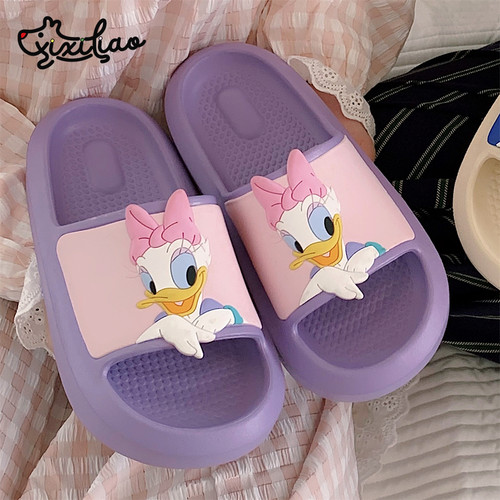 细细条可爱唐老鸭黛西亲子拖鞋