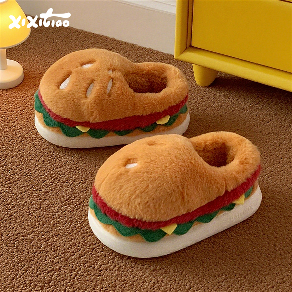 细细条亲子一家三口包跟棉鞋