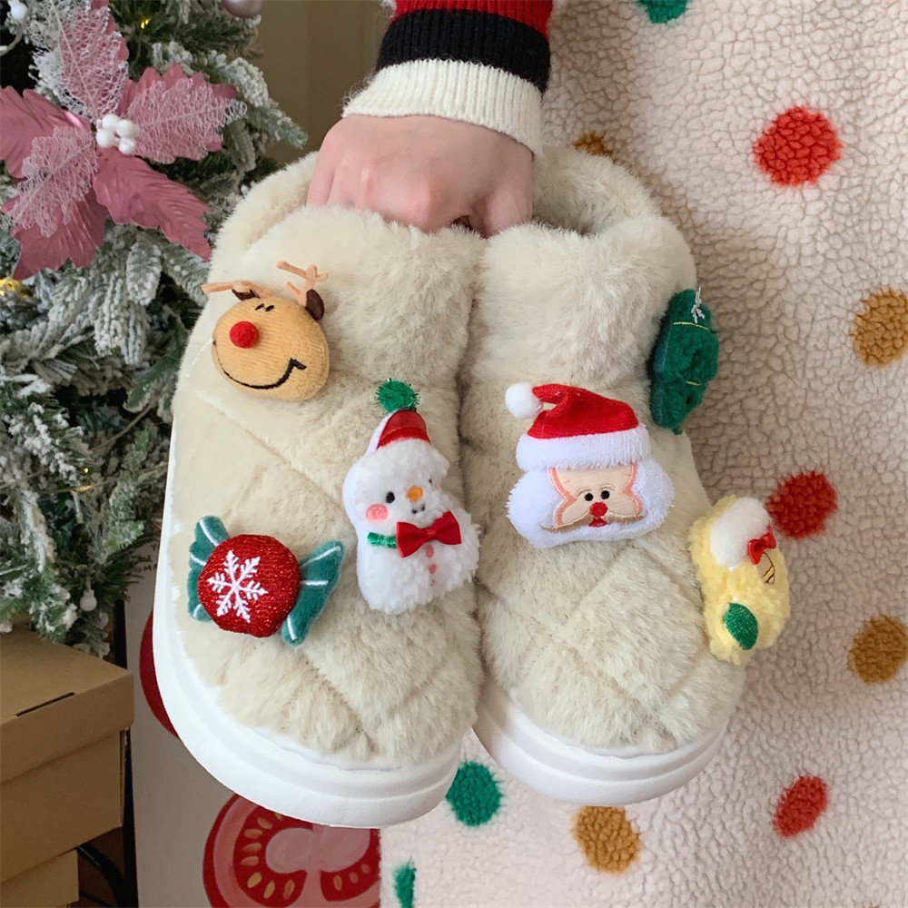 细细条 保暖加绒女冬季棉靴户外少女心可爱圣诞老人ins网红雪地靴,女鞋,时尚雪地靴,淘宝优惠券,粉丝福利购,淘宝优惠卷