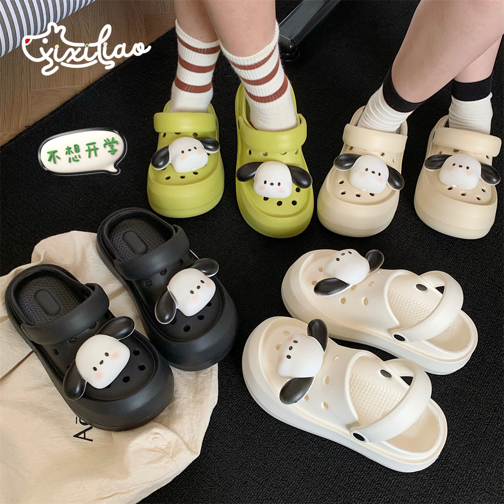 ϸϸ�� ����ɰ��������Ӷ���Ь�ļ����߷����⴩eva��ͷ����ЬŮ