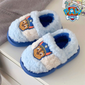 保暖棉拖鞋 男童女童舒适居家冬季 ins可爱汪汪队儿童毛毛鞋 细细条