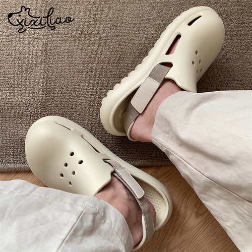 细细条街头风时尚休闲情侣沙滩鞋