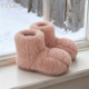 细细条 猫爪毛毛靴女冬加绒加厚保暖防滑户外雪地靴丑萌大头棉鞋