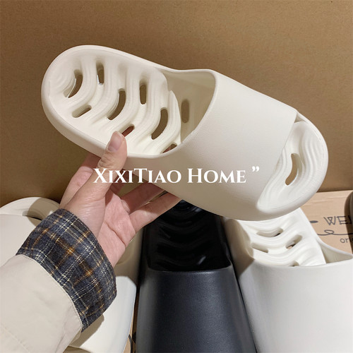 细细条eva镂空漏水男女拖鞋