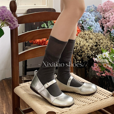 细细条夏天半透薄款芭蕾风袜子