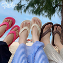 细细条 时尚简约人字拖女夏户外穿防滑软底百搭夹脚凉拖鞋沙滩鞋
