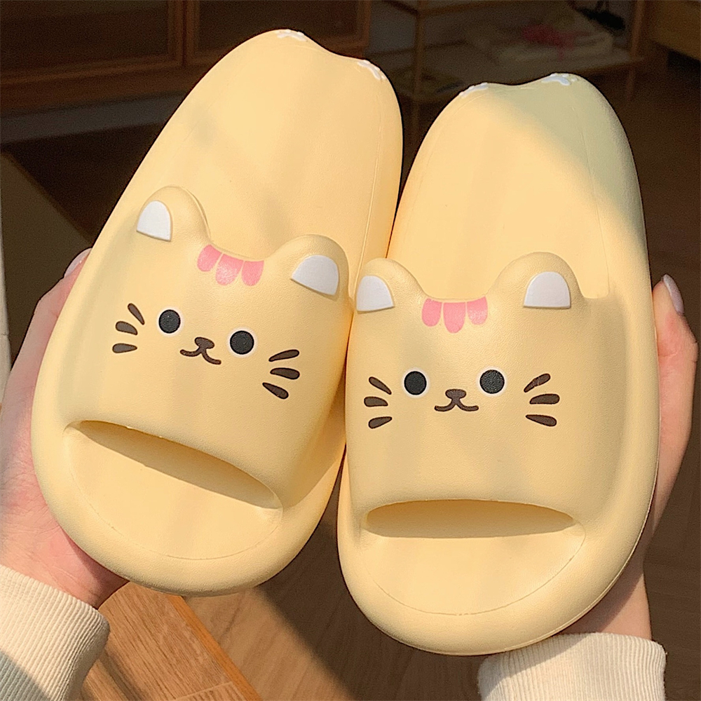 可爱小猫咪拖鞋细细条eva踩屎感
