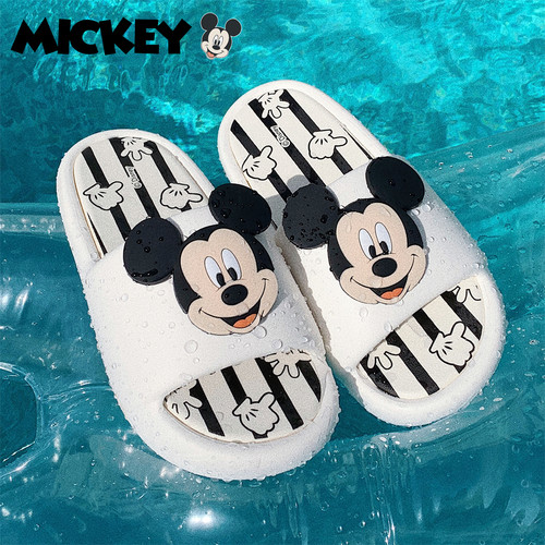 细细条正版米奇米妮可爱凉拖鞋夏