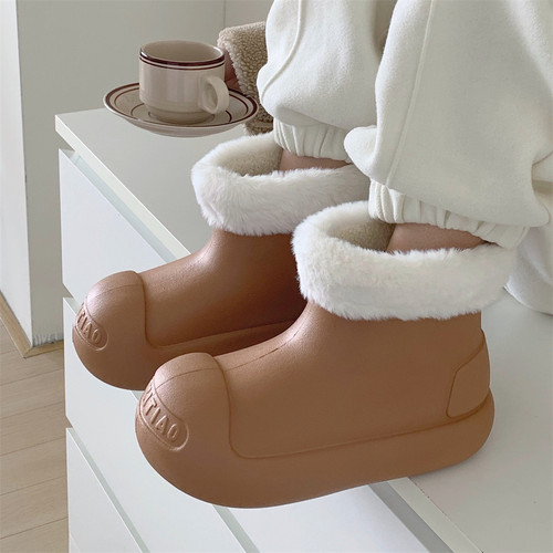 细细条百搭保暖加绒防滑雪地靴