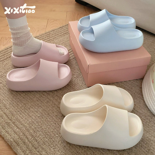 细细条EVA厚底浴室洗澡凉拖女