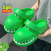 夏 女防滑防臭玩具总动员抱抱龙沙滩凉鞋 细细条 亲子趣味包头拖鞋