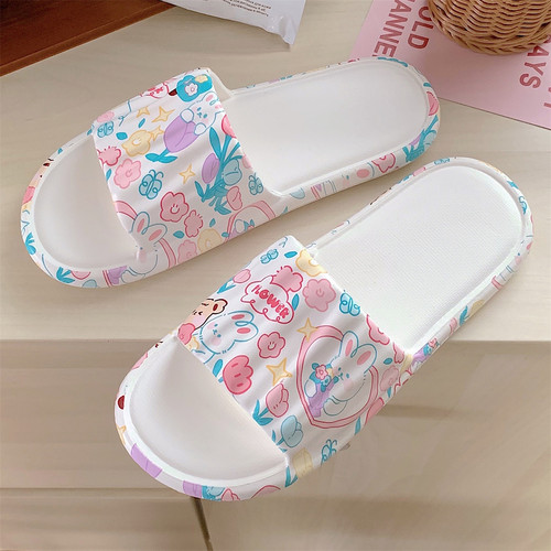 细细条eva防臭粉嫩可爱居家拖鞋