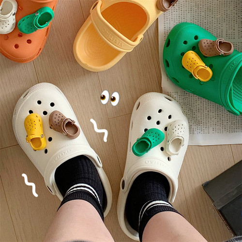 细细条创意迷你拖鞋包头凉拖鞋
