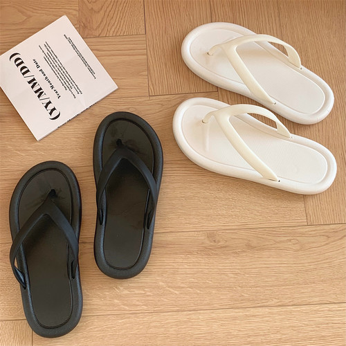 细细条简约风个性平底女夏人字拖