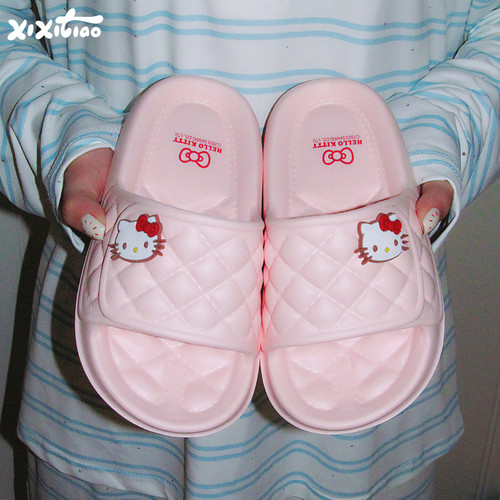 细细条亲子三丽鸥凯蒂猫居家鞋