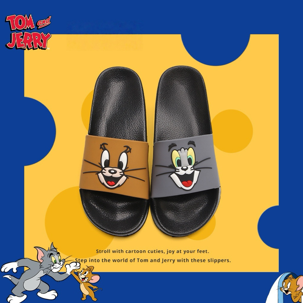 ins正版猫和老鼠一字拖鞋男女夏外穿防滑汤姆猫杰利鼠情侣凉拖鞋,女鞋,一字拖,淘宝优惠券,粉丝福利购,淘宝优惠卷