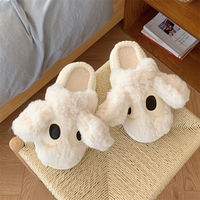 Thin and funny creative cotton slippers for men and women 2025 winter couple fun poop plush home shoes thumbnail 5