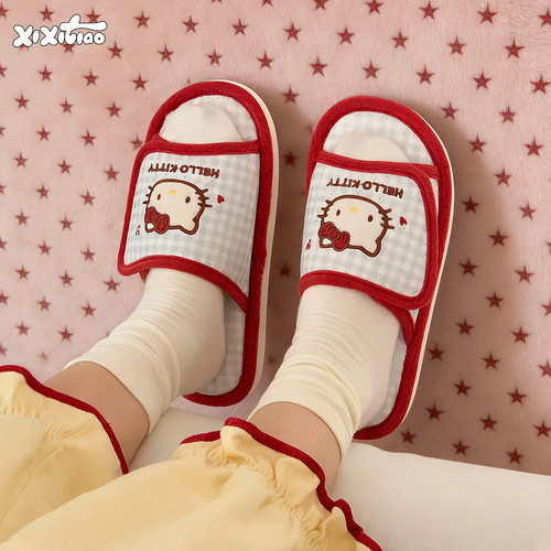 细细条正版HelloKitty地板鞋