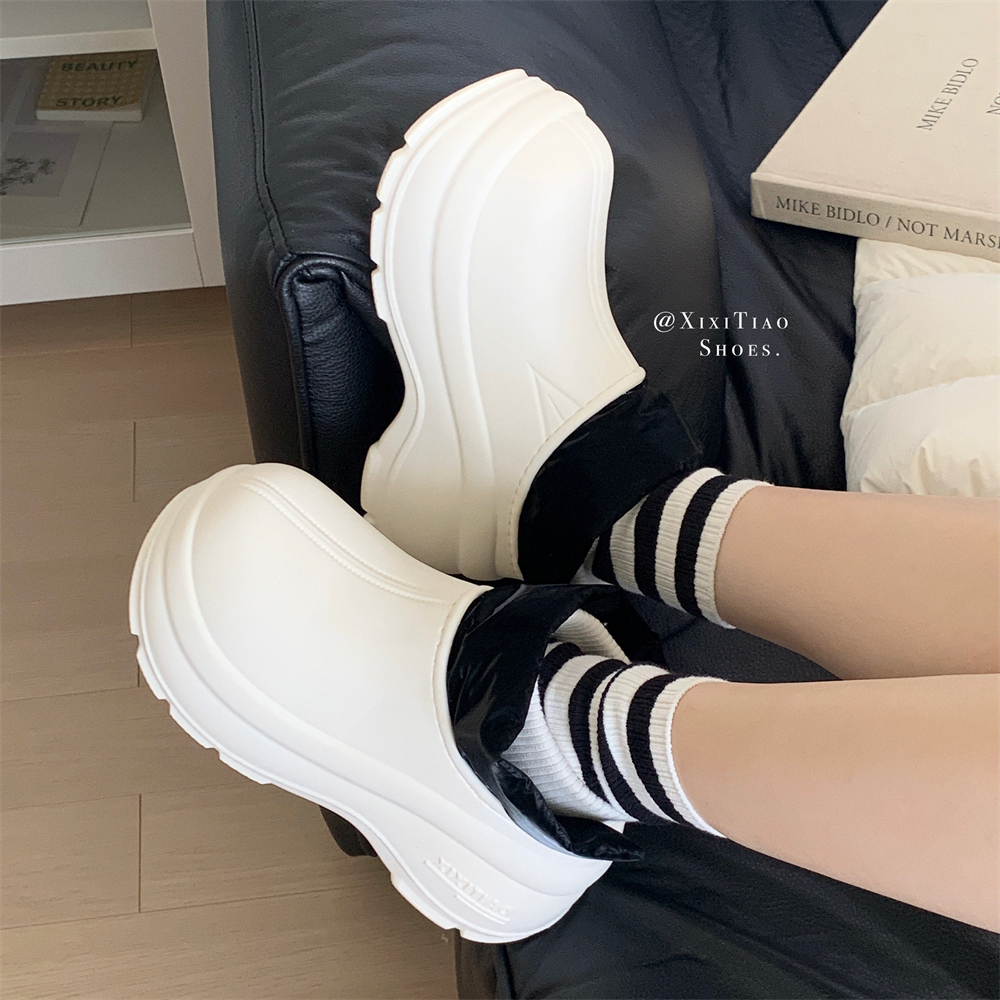 细细条户外时尚百搭防水雪地靴