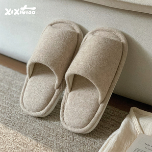 男女休闲居家吸汗软底简约风复古情侣地板鞋 棉麻拖鞋 日式 细细条