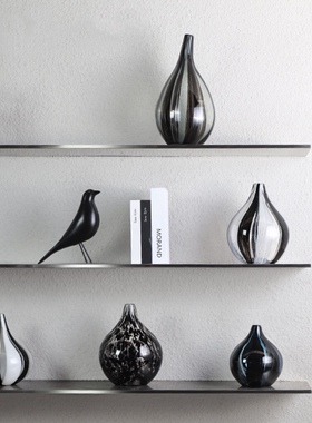 现代轻奢样板售楼处高级书柜书架卧室电视柜玄关书房软装饰品摆件