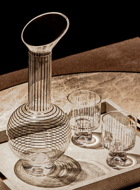 轻奢极简现代酒器摆件组合套装小摆件桌面装饰品酒店家用软装饰品