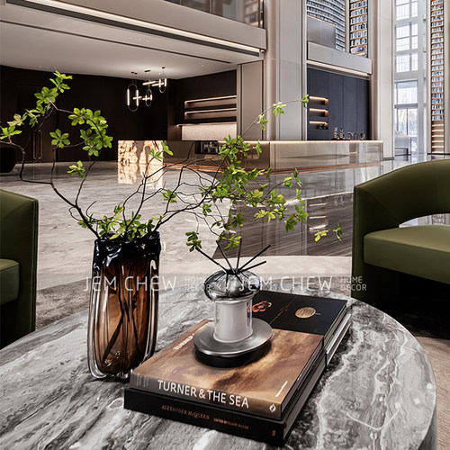 日本干枝吊钟配仿真绿叶花艺套装