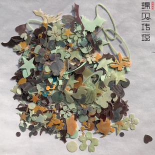 螺钿手工DIY材料贝壳片天然贝壳花材料包成人学生手工制作随机