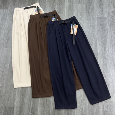 纯棉宽松阔腿裤男潮流工装直筒裤