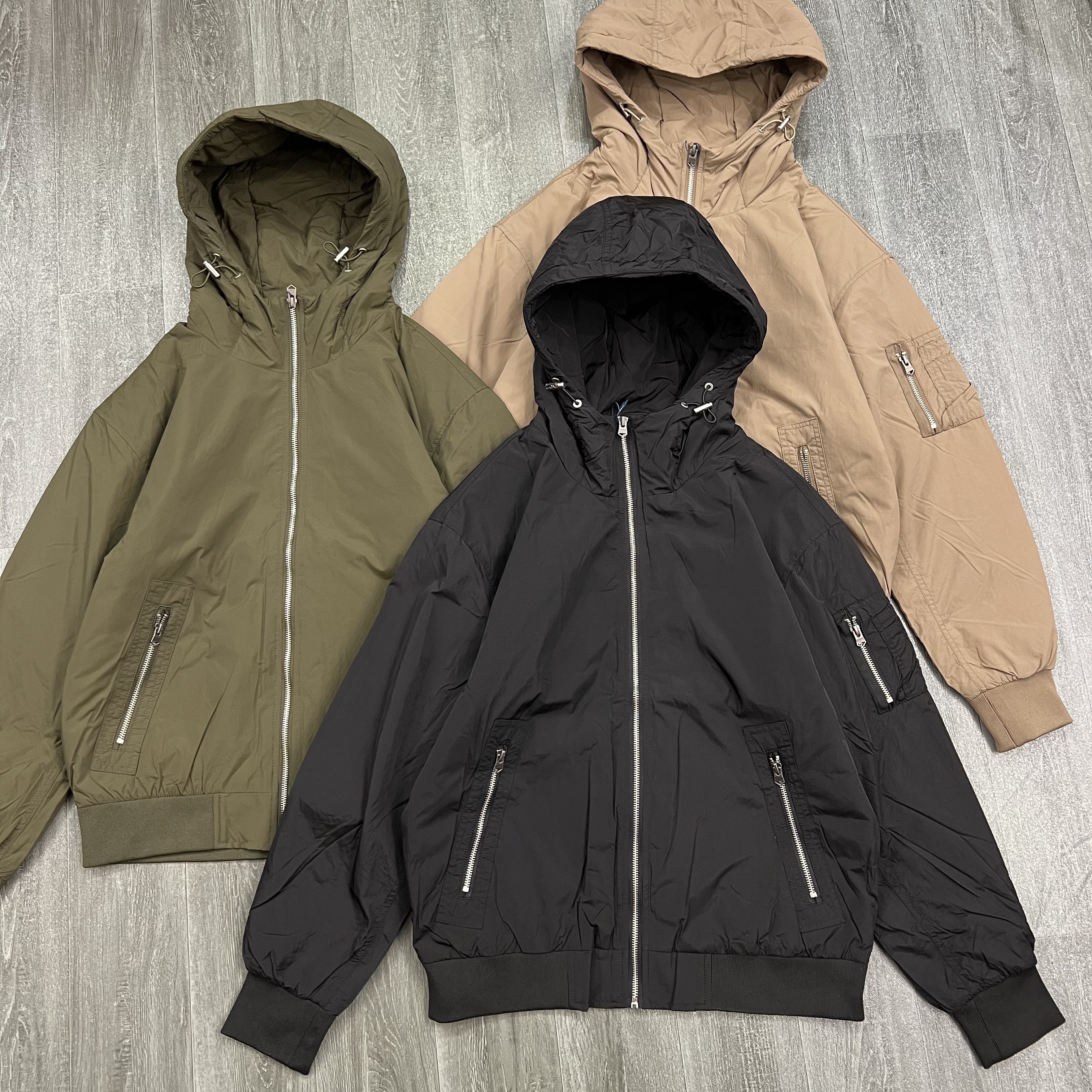 冬季防风保暖连帽夹克男士羽绒服