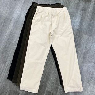 外贸尾货男装灯芯绒秋冬保暖抽绳休闲裤亲肤百搭有弹力直筒长裤潮