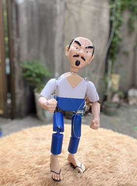 提线木偶关节功夫大叔人偶