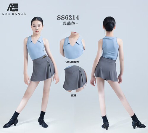 儿童拉丁舞练功服女童中国风舞蹈服少儿拉了舞练功服形体摩登舞服