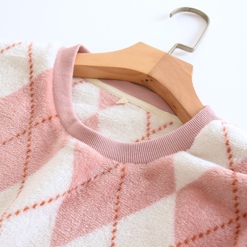 CORAL VELVET PAJAMAS SINGLE PIECE WOMENS AUTUMN AND WINTER MENS COUPLES THICKENED PLUS VELVET TO KEEP WARM WARM CLOTHES FLANNEL HOME CLOTHES