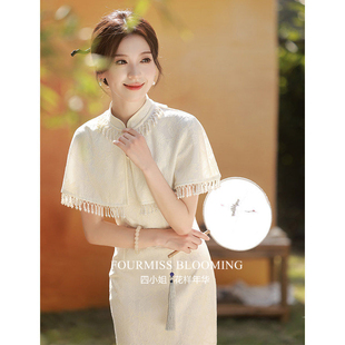 【花样年华】国风旗袍|改良新中式挂脖连衣裙套装2026小个子少女