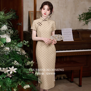 【花样年华】国风旗袍|波点长款改良2026新中式复古修身日常夏季
