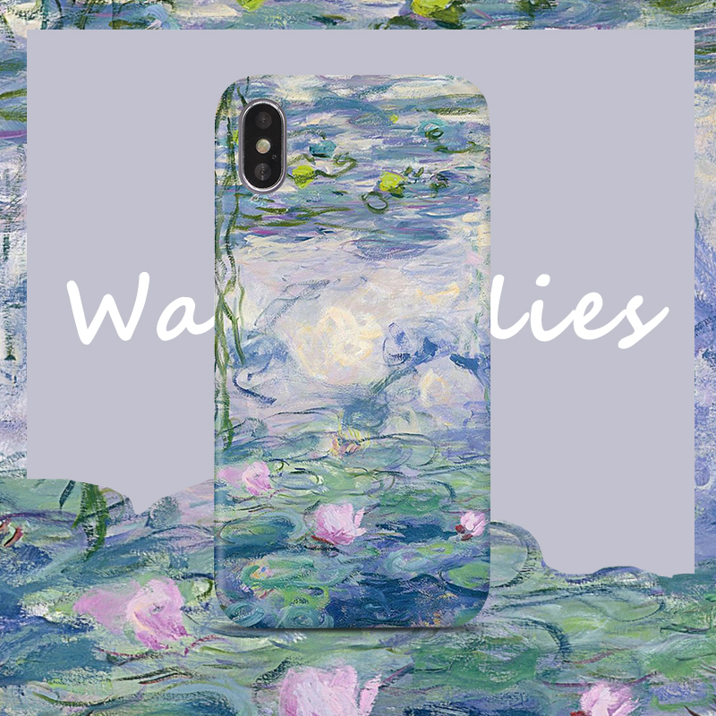 莫奈适用苹果复古油画手机壳