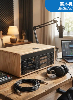 19寸实木2U3U4U6U机箱机柜 | 功放接收器等设备装配|家用|录音棚