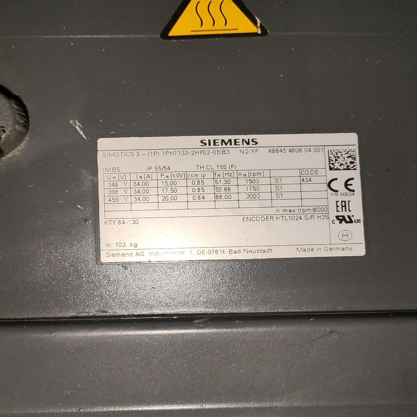 西门子电机1PH7133-2HF02-0BB3175千【议价】