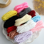 毛球花边 彩色狗牙边手工diy制作材料抱枕装 饰创意窗帘球流苏辅料