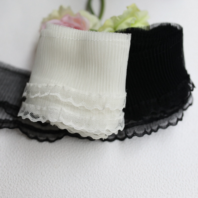 7cm白色黑色裙摆衣边领口服装床品褶皱蕾丝花边荷叶边装饰辅料,纺织面料/辅料/配套,服装花边,淘宝优惠券,粉丝福利购,淘宝优惠卷