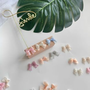 超迷你优质彩色纱带蝴蝶结diy手工装 洛丽塔蕾丝边材料2cm 饰服装