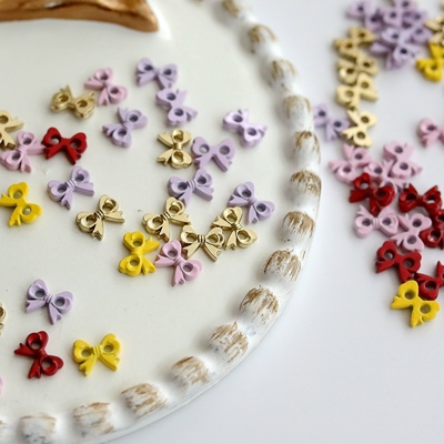 娃衣辅料 6mm蝴蝶结 迷你纽扣 超小号娃娃扣子bjd娃衣手工diy配件